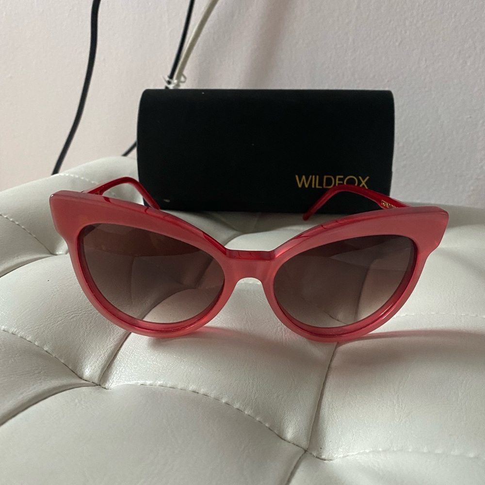Pink cat eye sunnies by WILDFOX